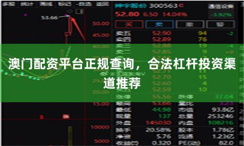 澳门配资平台正规查询，合法杠杆投资渠道推荐